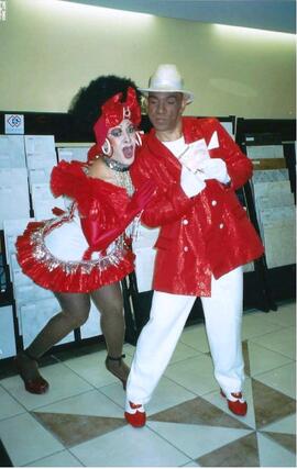 Pose do Casal Samba com Leleko Diaz do Jú Onze e 24