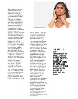 Matéria sobre Bárbara Bombom na revista 'Capital' de dezembro de 2022